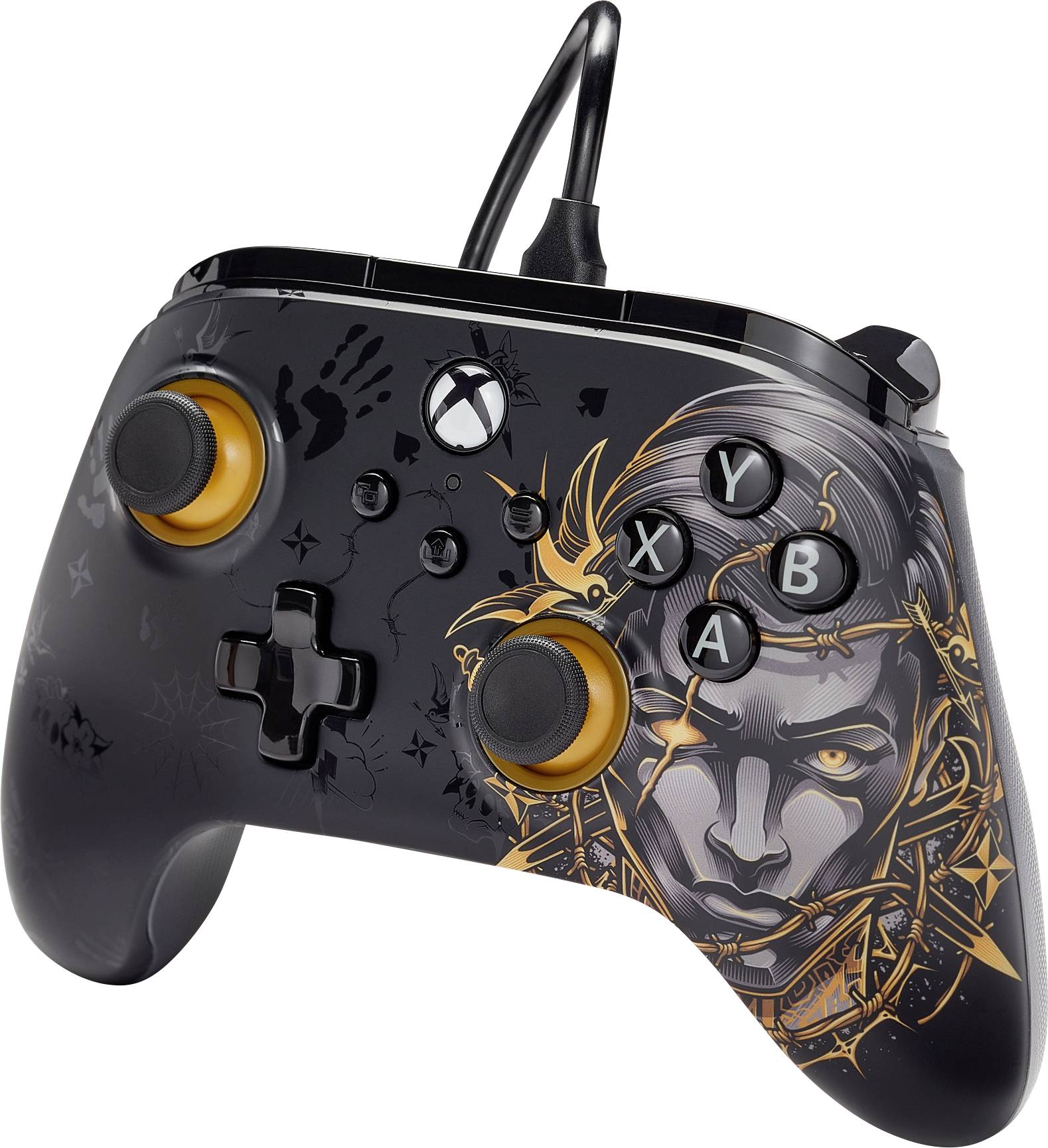 Power A Advantage "Fortnite Midas" Kontroler Xbox Series X, Xbox Series S czarny, złoty, srebrny - obrazek 1