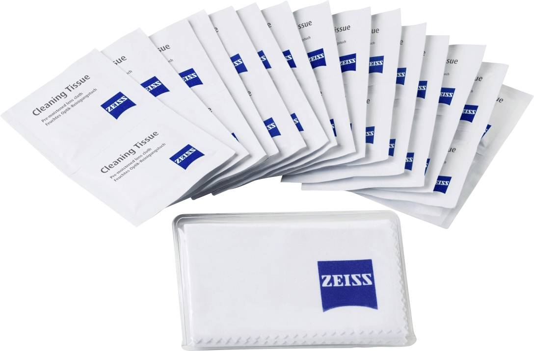 Zeiss Mikrofasertuch 18 x 18 cm + 20 Reinigungstücher 2096-687 Ściereczka do czyszczenia - obrazek 1