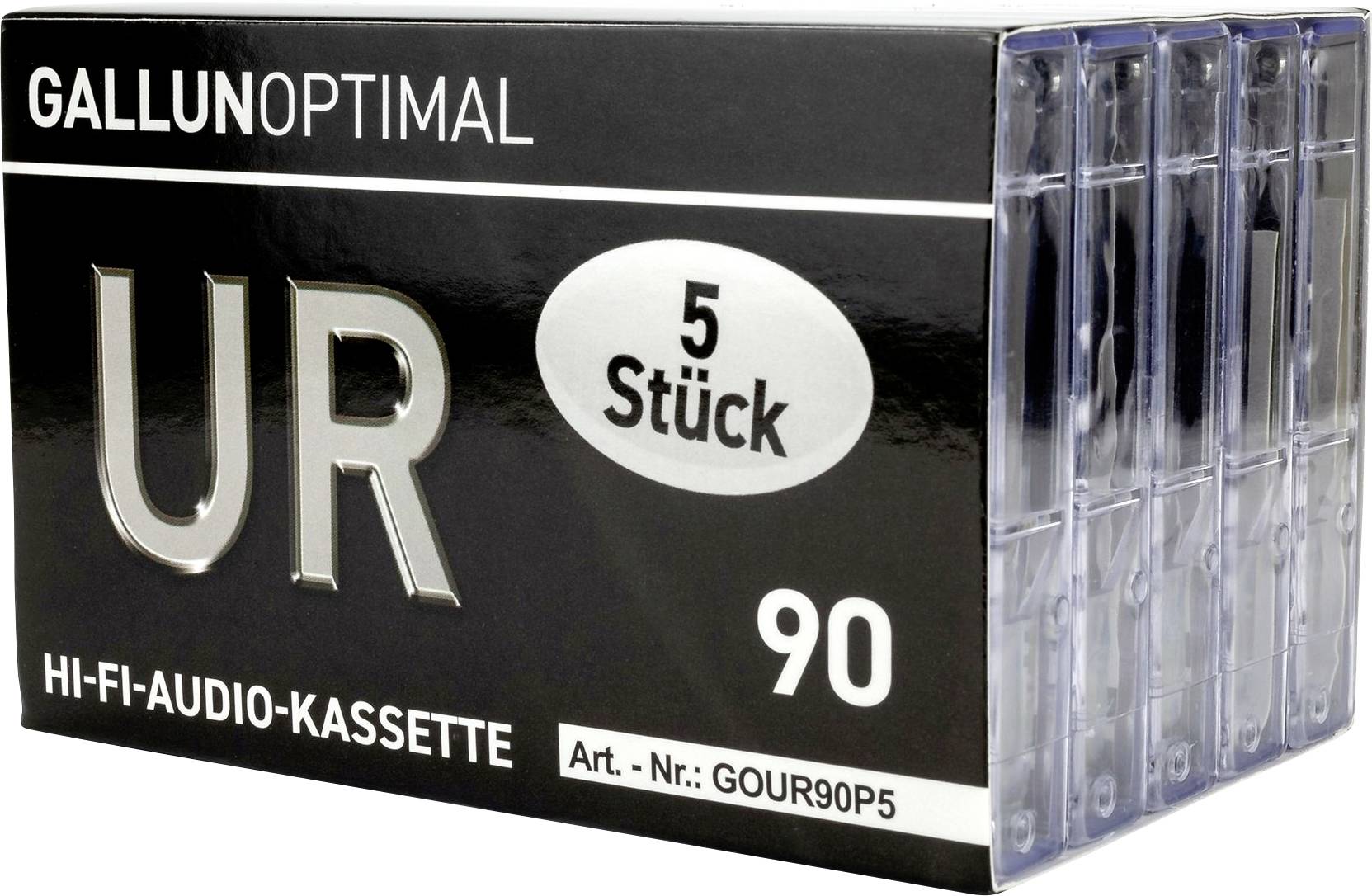 GALLUNOPTIMAL Kaseta audio 90 min Zestaw 5-elementowy - obrazek 1