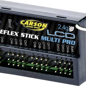 Odbiornik 14-kanałowy Carson Modellsport Reflex Stick Multi Pro LCD 2,4 GHz Odbiornik 14-kanałowy Carson Modellsport Reflex Stick Multi Pro LCD 2,4 GHz