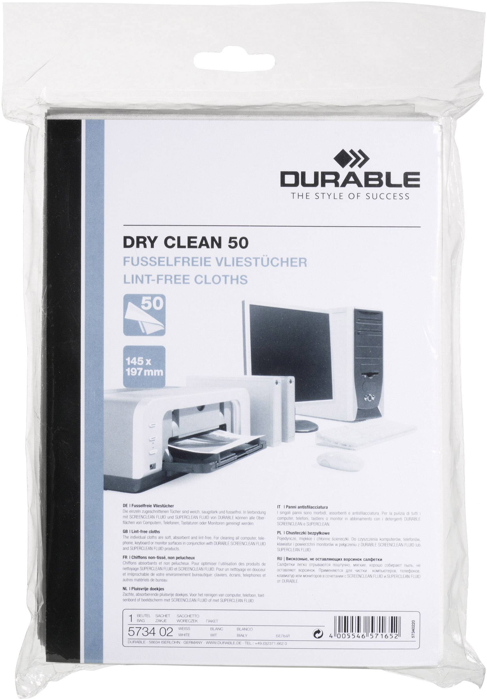 Durable 573402 Chusteczki czyszczące 50 szt. - obrazek 1