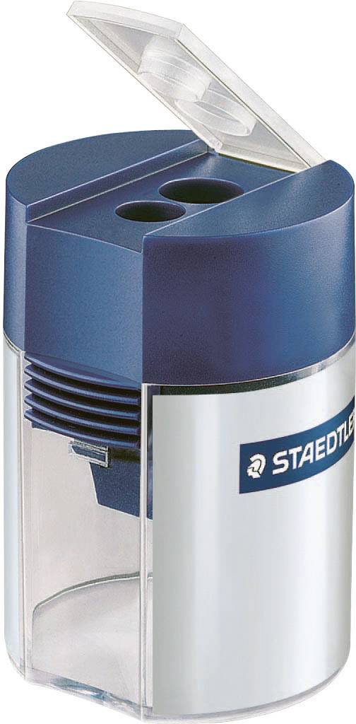 Staedtler Temperówka podwójna 512 001 niebiesko-srebrny (fluorescencyjny) Wykonanie pojemnika=Puszka - obrazek 1
