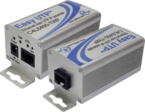 Renkforce RF-2871000 Przedłużacz sieciowy 2 przewodowa Maksymalny zasięg: 500 m 2 szt. 100 MBit/s bez funkcji PoE
