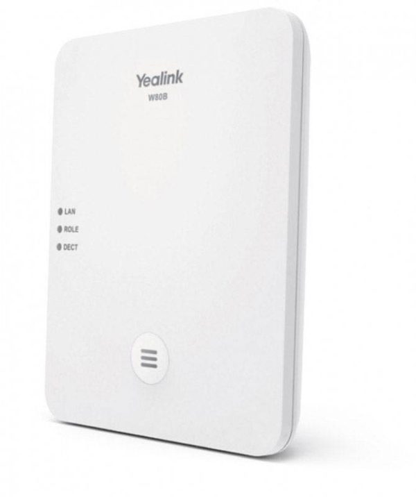 Yealink W80B Stacja bazowa DECT/VoIP Ilość telefonów systemowych: 100