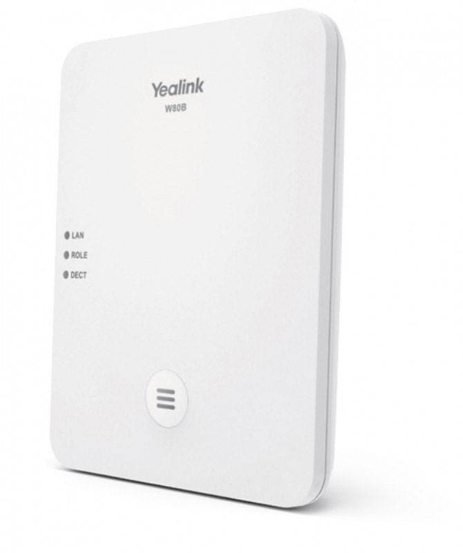 Yealink W80B Stacja bazowa DECT/VoIP Ilość telefonów systemowych: 100 - obrazek 1