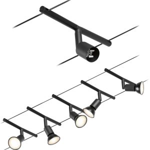 Kompletny system kablowy Paulmann Wire Systems 94446 GU5.3 czarny (matowy), chrom Kompletny system kablowy Paulmann Wire Systems 94446 GU5.3 czarny (matowy), chrom