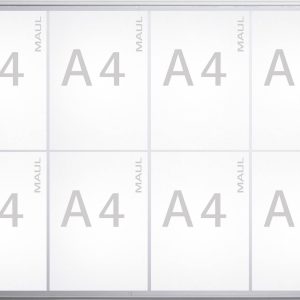 Maul Gablota MAULextraslim Zastosowanie do formatu papieru: 8 x DIN A4 wewnątrz 6820808 aluminium srebrny 1 szt. Maul Gablota MAULextraslim Zastosowanie do formatu papieru: 8 x DIN A4 wewnątrz 6820808 aluminium srebrny 1 szt.