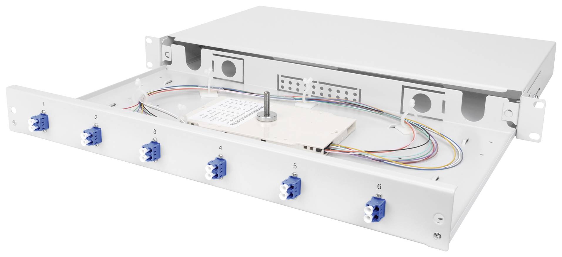 Digitus DN-96330/9 Patchpanel do światłowodu 6 Portów LC Zamontowany 1 U - obrazek 1