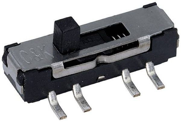 C & K Switches JS207011CQNR Przełącznik suwakowy 6 V 300 mA 2 x wł/wł/wł 1 szt. towar pakowany luzem