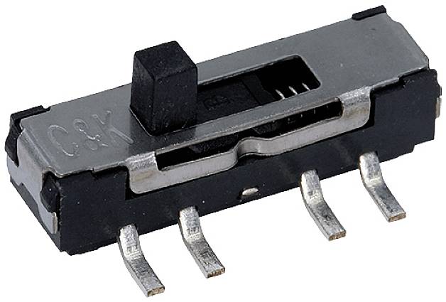 C & K Switches JS207011CQNR Przełącznik suwakowy 6 V 300 mA 2 x wł/wł/wł 1 szt. towar pakowany luzem - obrazek 1