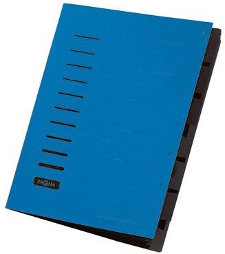 PAGNA Pagna 40058-02, Blau, Porträt, A4, 245 mm, 320 mm 1554277 Teczka segregująca niebieski DIN A4 karton przeszpanowy - obrazek 1