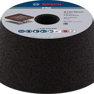 Pokrywa szlifierska, stożkowa – metal/żeliwo 90 mm, 110 mm, 55 mm, 60 Bosch 1608600234 Bosch Power Tools Ø N/A 1 szt. Pokrywa szlifierska, stożkowa – metal/żeliwo 90 mm, 110 mm, 55 mm, 60 Bosch 1608600234 Bosch Power Tools Ø N/A 1 szt.