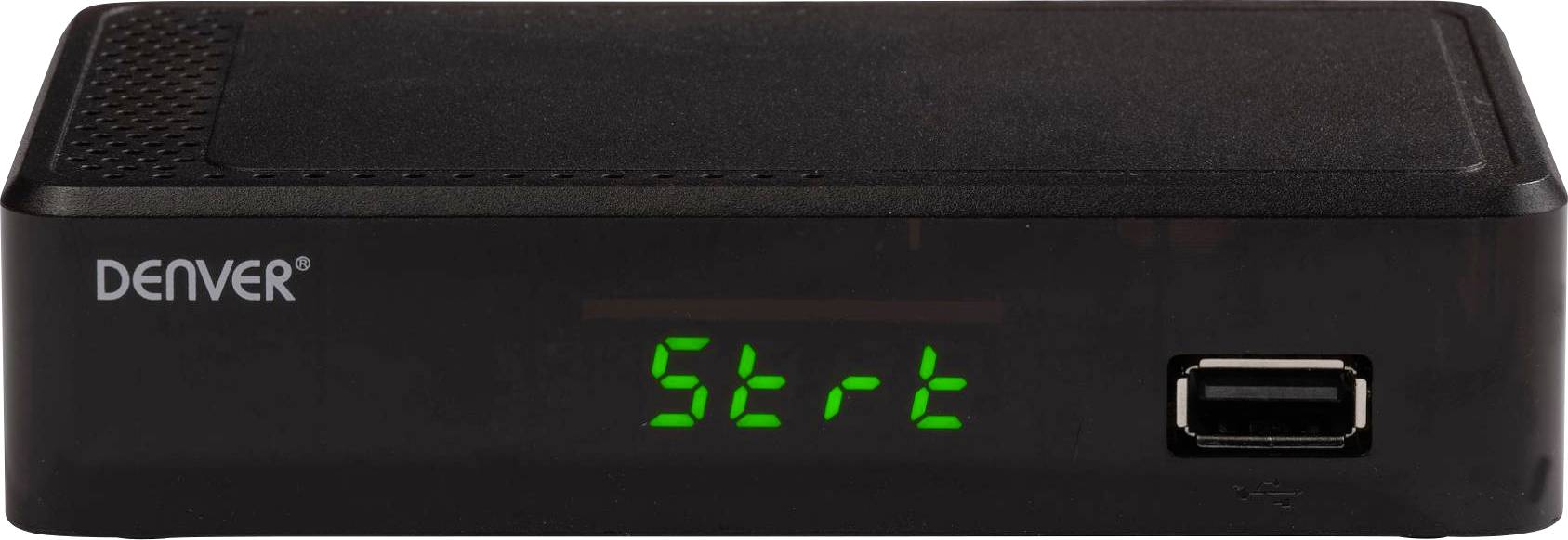 Denver DTB-148 Odbiornik DVB-T2 Funkcja nagrywania, Niemiecki standard DVB-T2 (H.265), Złącze Ethernet, Port USB z przod - obrazek 1