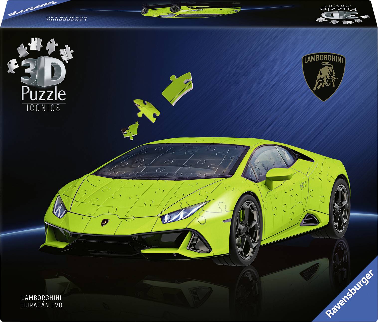 Ikony puzzli 3D Ravensburger: Lamborghini Huracán EVO 12008037 Ravensburger 12008037, 108 Stück(e), Fahrzeuge, 8 Jahr(e) - obrazek 1