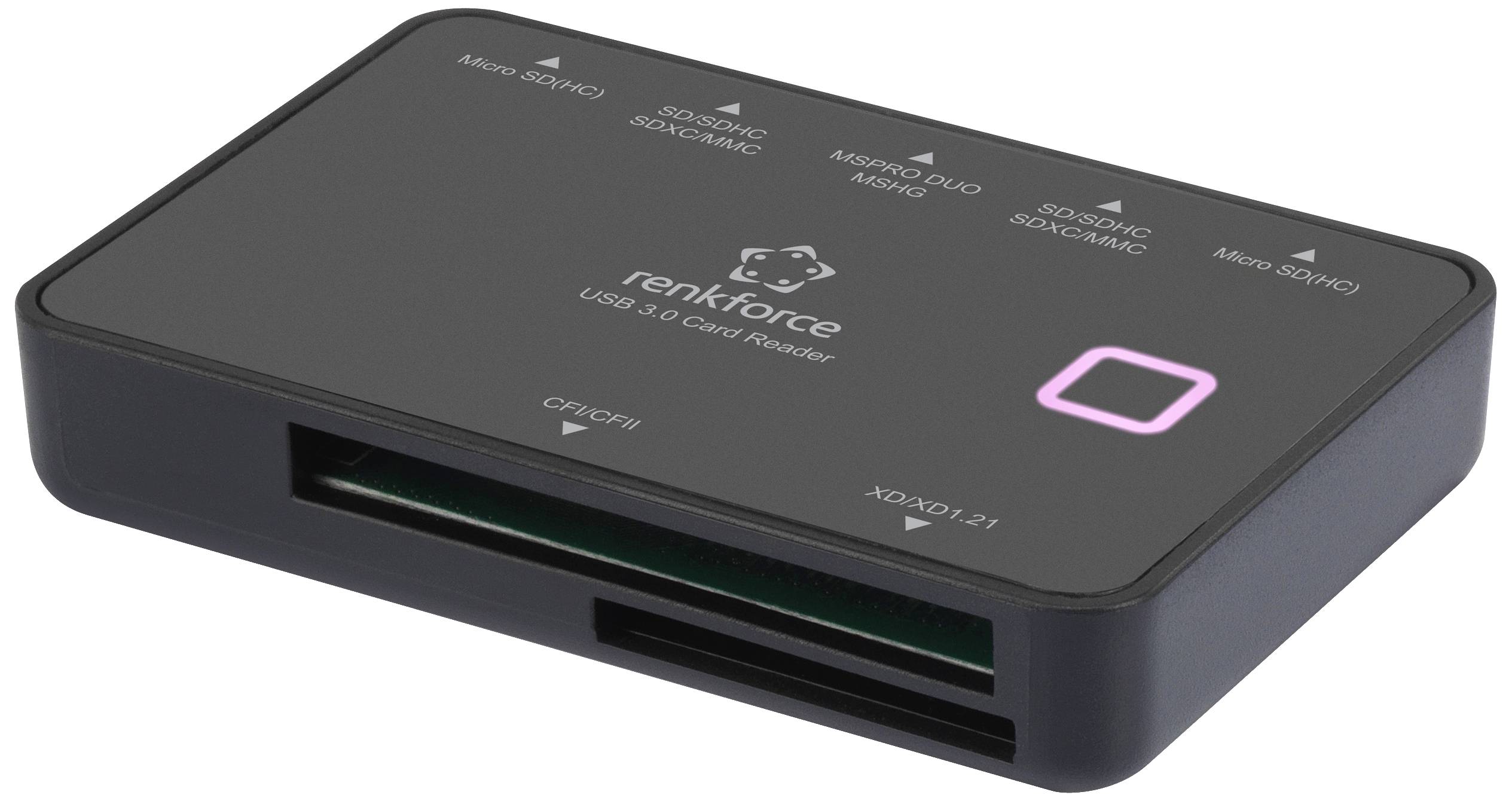 Czytnik kart pamięci, zewnętrzny Renkforce RF-5461104 Micro USB 3.2 Gen 1 (USB 3.0) - obrazek 1