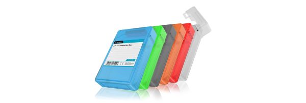 ICY BOX IB-AC602b-6, 3,5″ HDD Schutzbox, transparent, 6 Farben Obudowa na dysk twardy 3,5″ (8,9 cm)