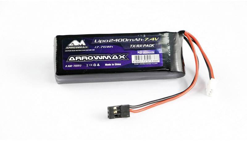 Akumulator do odbiornika (LiPo) ArrowMax AM-700912 7.4 V 2400 mAh Stick JR - obrazek 1