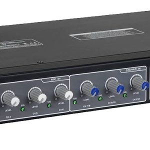 Omnitronic EM-312 12-kanałowy Mikser DJ do zabudowy, 19″ Omnitronic EM-312 12-kanałowy Mikser DJ do zabudowy, 19″