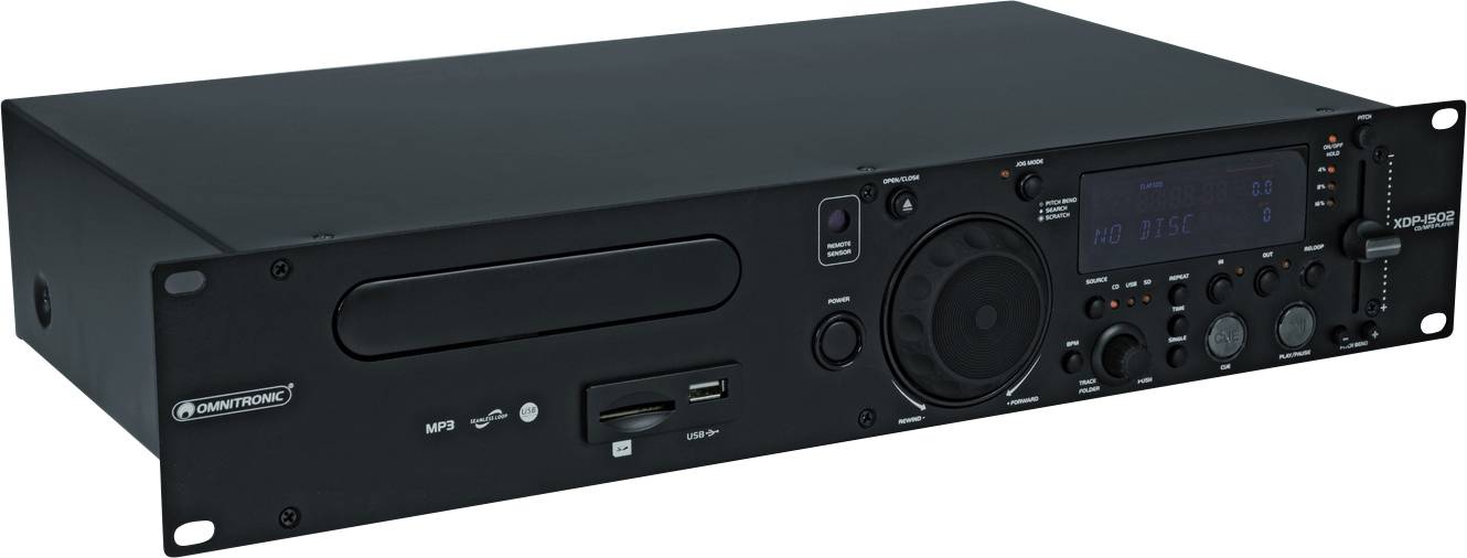 Omnitronic XDP-1502 Odtwarzacz CD MP3 DJ - obrazek 1