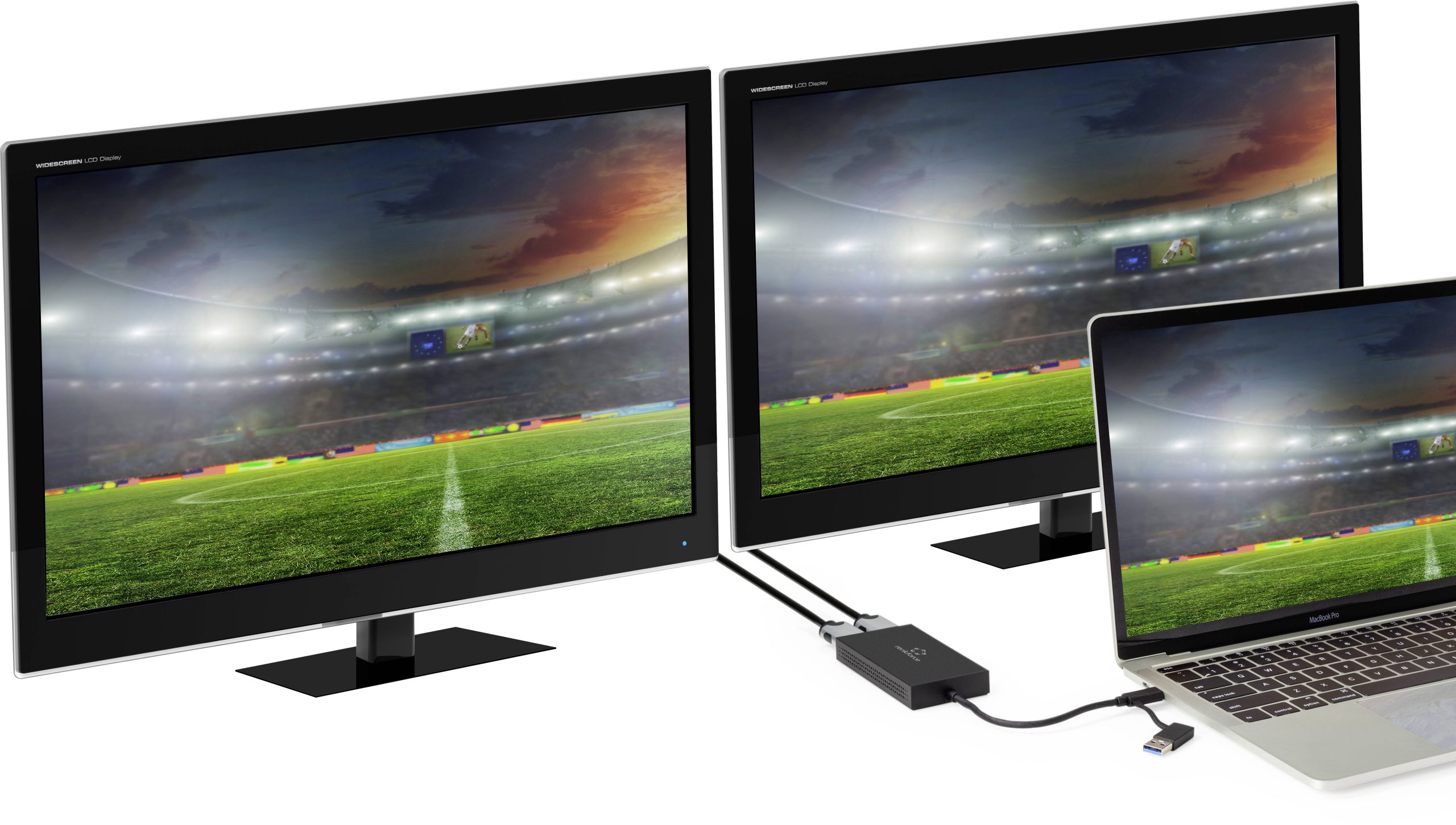 Renkforce RF-VDA-301 2x HDMI, USB 3.2 Gen 1 (USB 3.0), 4K/Full HD - obrazek 1