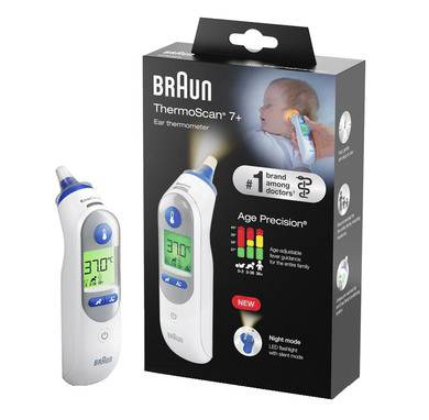 Braun ThermoScan 7+, IRT6525WE Termometr lekarski na podczerwień Podgrzewana końcówka sondy - obrazek 1