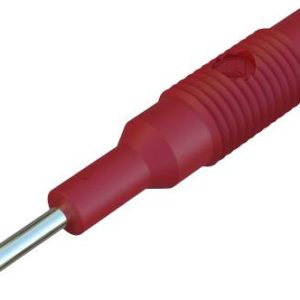 Adapter wtyczka 2 mm pin + 4 mm gniazdo, czerwony Adapter wtyczka 2 mm pin + 4 mm gniazdo, czerwony