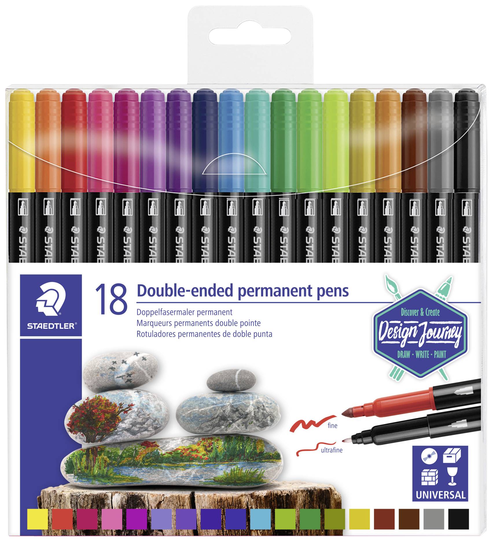 Staedtler Flamaster 3187 TB18 3.0 mm 18 szt. - obrazek 1