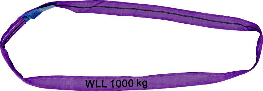 Petex 47201224 Taśma okrągła Obciążenie WLL=1 t fioletowy EN 1492-1 DIN 1492-1 - obrazek 1
