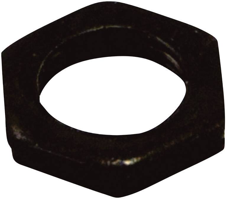 Nakrętka kontrująca M7 do potencjometów obrotowych OMEG M7 BLACK NUT - obrazek 1