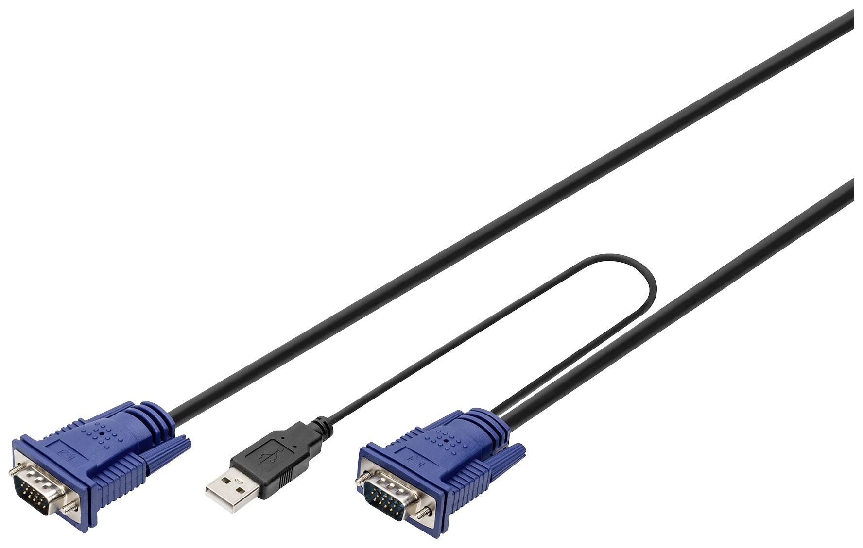 adapter KVM Digitus DS-19232 USB, VGA, 3.00 m - obrazek 1
