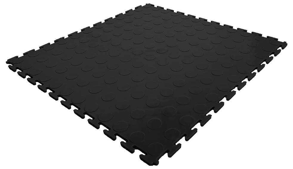 Kunzer 7GBEV10 Werkstattbodenfliese PP Schwarz Płytka podłogowa warsztatowa PP (D x S x W) 510 x 510 x 7 mm 10 szt. - obrazek 1