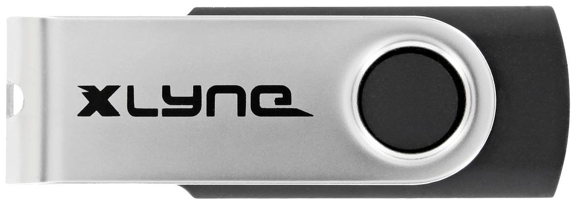 Xlyne Pendrive USB Produkt nowy 32 GB czarny, srebrny 7603200 USB-C® - obrazek 1