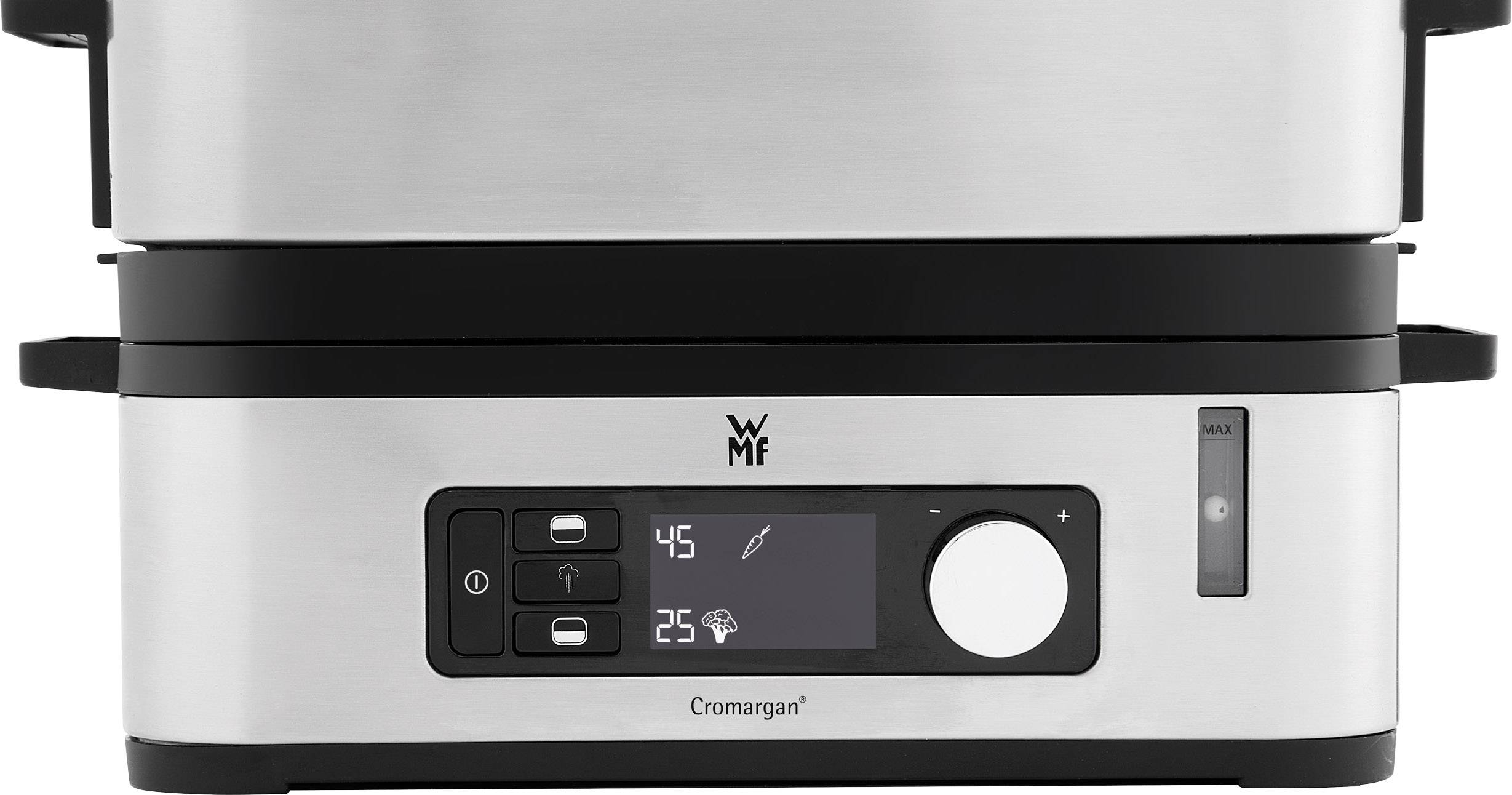 Parowar WMF 415090011, ze szklaną pokrywką, 140 mm x 275 mm , stalowy - obrazek 1