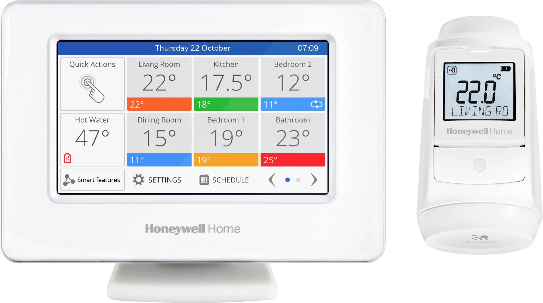 Głowica termostatyczna, zestaw Honeywell evohome EVO-APARTMENT-PLUS - obrazek 1