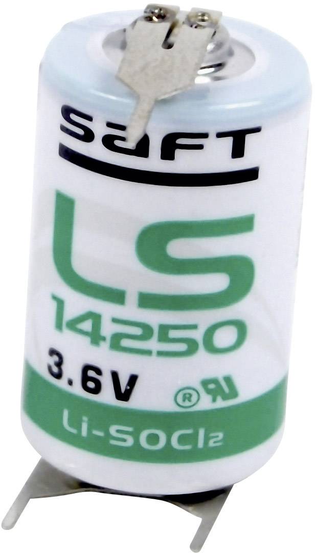 Bateria 1/2 AA Saft LS142503PFRP, 3.6 V, 1200 mAh, litowe, U-piny do lutowania, 1 szt. - obrazek 1