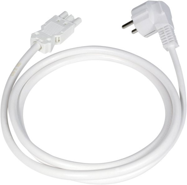 Przewód zasilający do listwy Ehmann Vario Combi, 3600 W, H05VV-F 3G1,5 mm2, 1.5 m, biały