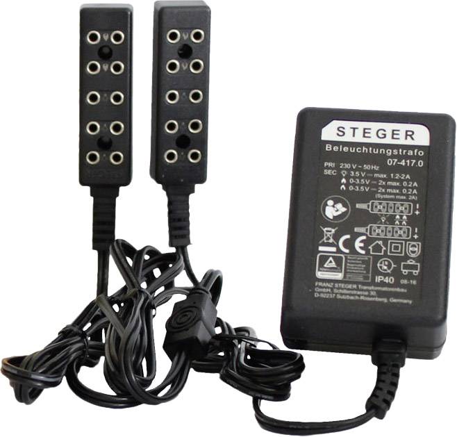 Kahlert Licht 60976 Transformator oświetlenia 230 V z listwą rozdzielającą - obrazek 1