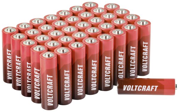 Baterie AA VOLTCRAFT Industrial LR6 VC-11888960, 1.5 V, alkaliczno-manganowe, 40 szt.