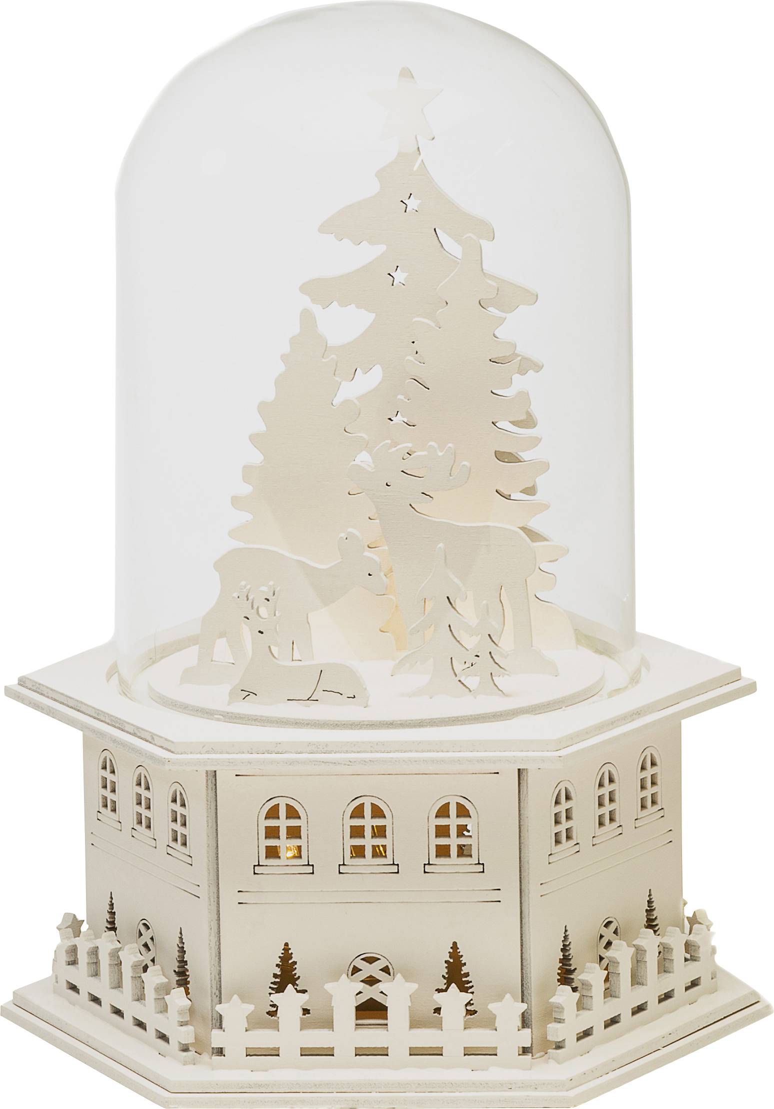 Obraz LED do zawieszenia w oknie Konstsmide Holzsilhouette 3281-210, 1 szt. - obrazek 1
