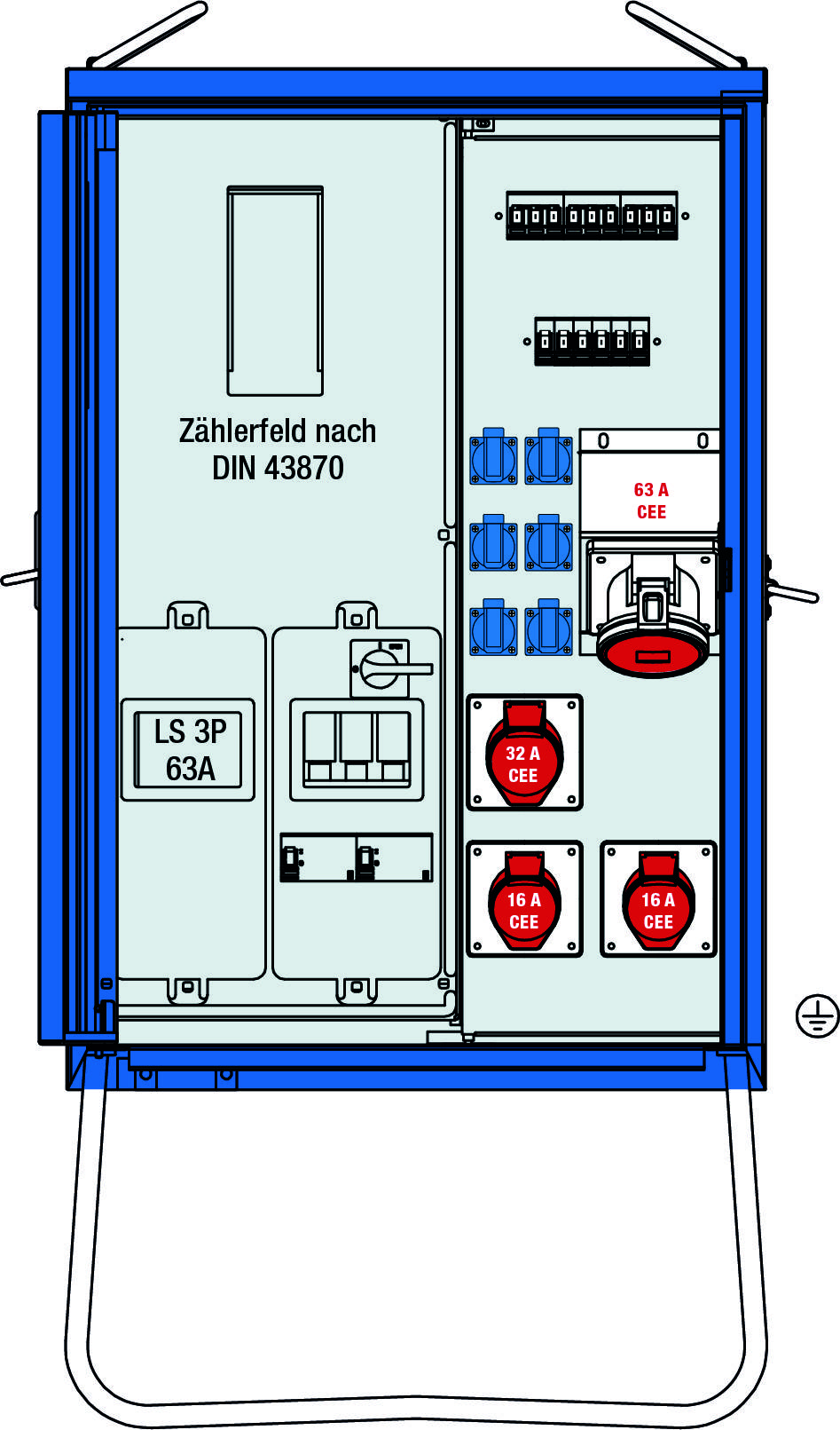 Rozdzielacz prądowy AS Schwabe A-V-E 2 44 kVA 61832 - obrazek 1