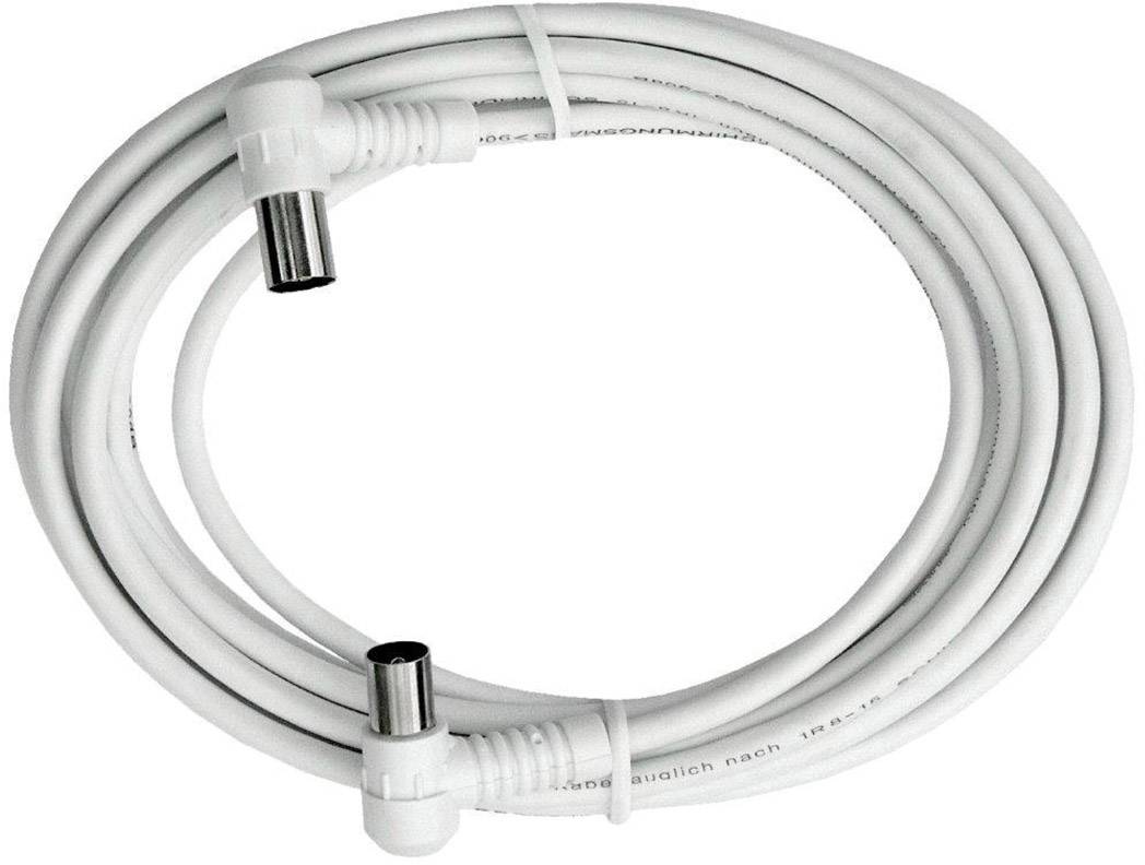 kabel anteny, Axing BAK15300 BAK 153-00, [1x złącze męskie antenowe 75 Ω - 1x złącze żeńskie antenowe 75 Ω], 85 dB, 1.50 - obrazek 1
