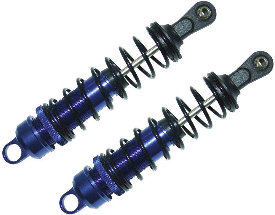 Reely 1:8 Amortyzator olejowy, aluminiowy niebieski (metaliczny) ze sprężyną czarny 10.9 cm 2 szt. - obrazek 1