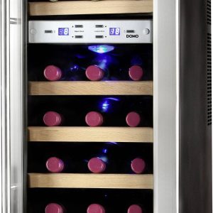 Piwniczka na wino DOMO DO911WK 60 l wolnostojąca czarny, srebrny (matowy, eloksalowany)