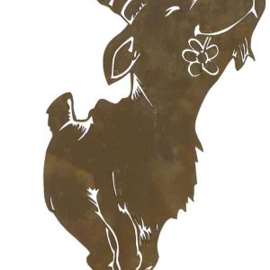 Siena Garden Figura dekoracyjna Koziorożec blacha stalowa brązowy Siena Garden Figura dekoracyjna Koziorożec blacha stalowa brązowy