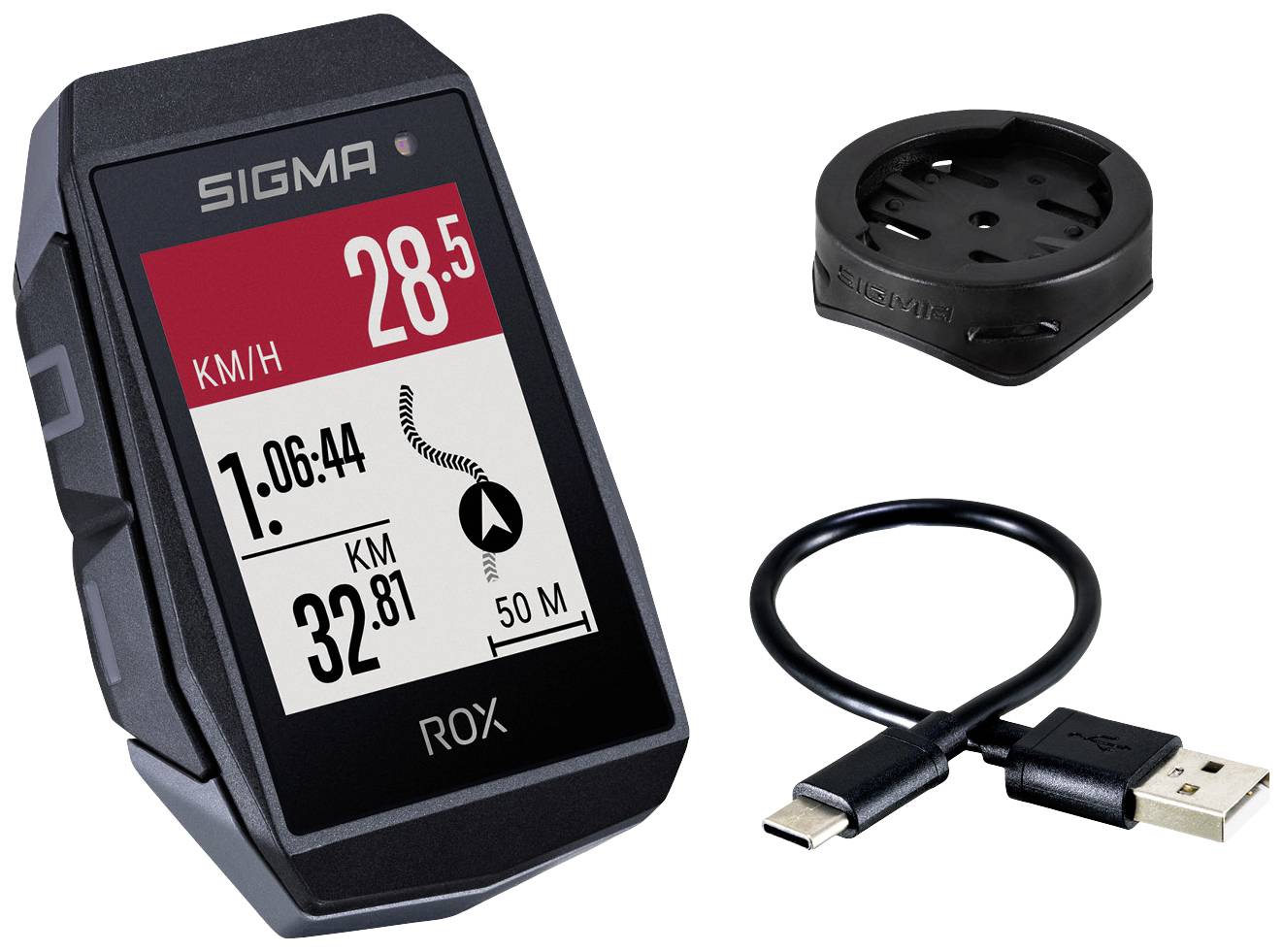 Sigma ROX 11.1 EVO Basic Nawigacja rowerowa Rower GPS, GLONASS, bryzgoszczelna - obrazek 1
