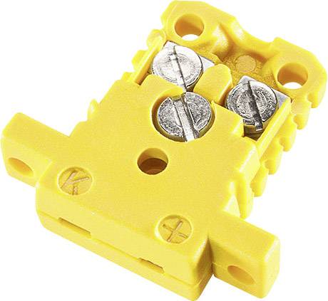 Gniazdo miniaturowe typu K B & B Thermotechnik, IEC 584, DN EN 50212, NiCrNi, żółte - obrazek 1