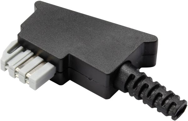 TRU COMPONENTS GM02N Zestaw TAE złącze męskie kątowe czarny Zawartość: 1 szt.