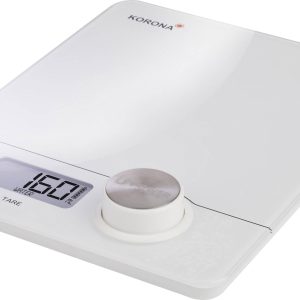 Korona Pia Waga kuchenna cyfrowy cyfrowa Zakres pomiaru maks.=5 kg biały 230 x 190 x 20 Korona Pia Waga kuchenna cyfrowy cyfrowa Zakres pomiaru maks.=5 kg biały 230 x 190 x 20