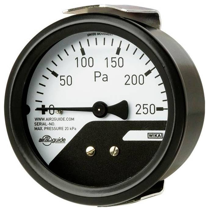WIKA 40412095 Manometr różnicowy typu A2G-mini 0 Pa...500 Pa wersja wbudowana Przyłącze Średnica przyłącza węża 4-6 mm - obrazek 1