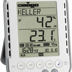 Termohigrometr TFA Dostmann KlimaLogg Pro, 1 do 99 %, 0 – +50 °C Termohigrometr TFA Dostmann KlimaLogg Pro, 1 do 99 %, 0 – +50 °C